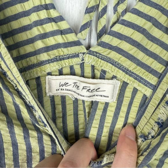 Free People We the Free oversized striped button down - Picture 3 of 6